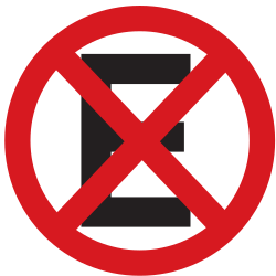 Stilstaan en parkeren verboden.