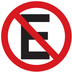 Parkeren verboden.