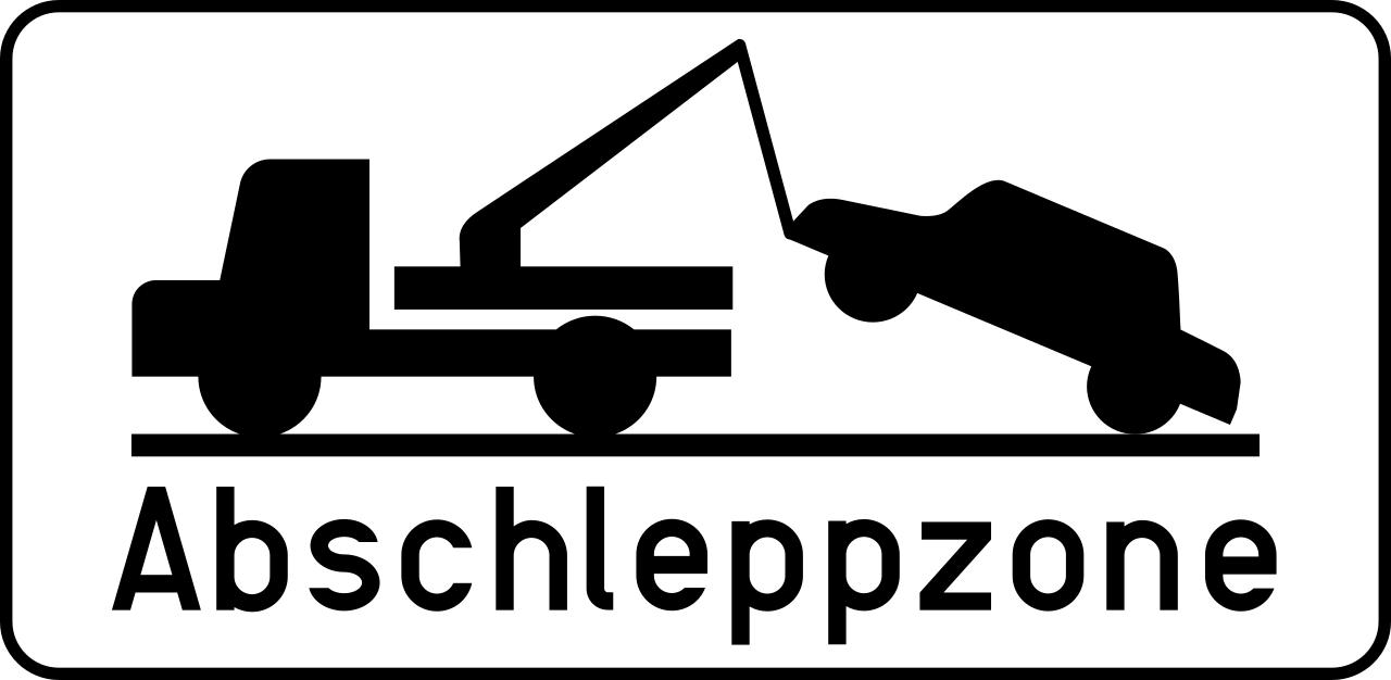 Foutgeparkeerde voertuigen kunnen worden weggesleept.