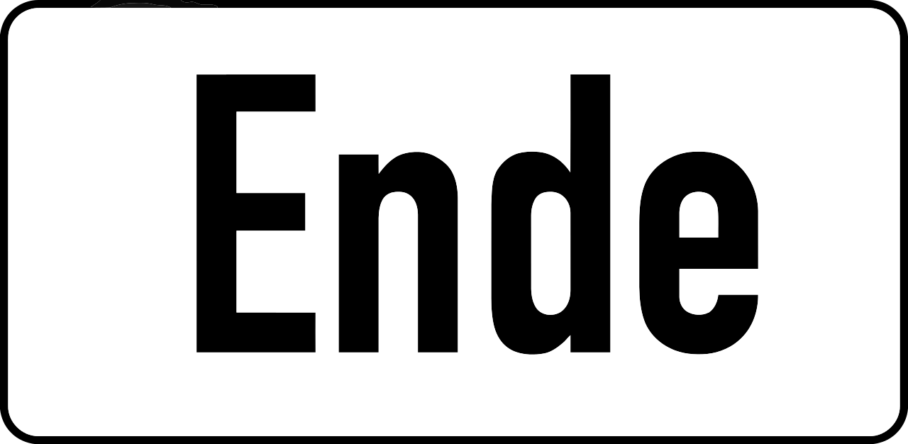 Einde.