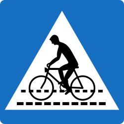 Oversteekplaats voor fietsers.