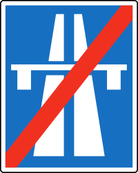 Einde van de autosnelweg.
