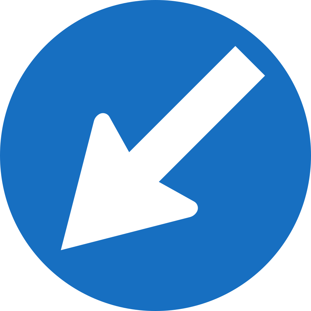 Obstakel links voorbijrijden.