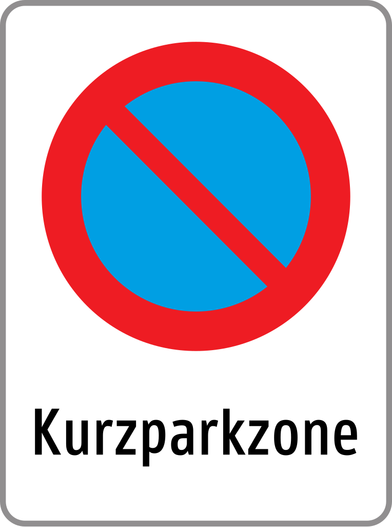 Zone met beperkte parkeertijd.
