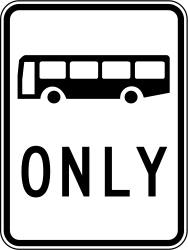 Voie obligatoire pour bus.