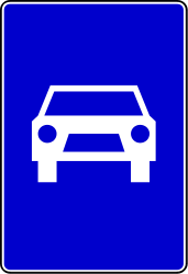 Début d'une voie express.
