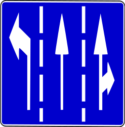 Aperçu des voies et de leur direction.