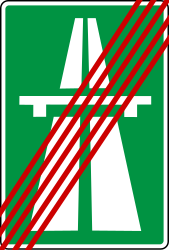 Fin de l'autoroute.