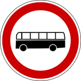 Autocarros proibidos.
