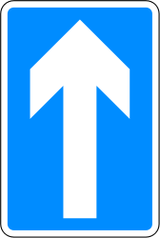 一方通行道路。