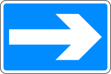 一方通行道路。
