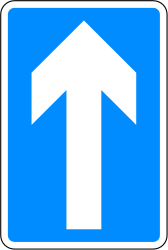 一方通行道路。