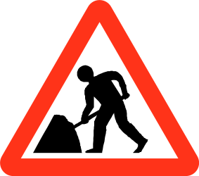 道路工事に注意。