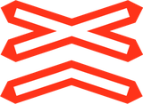 二本以上の線路がある踏切に注意。