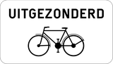 Ciclistas autorizados.