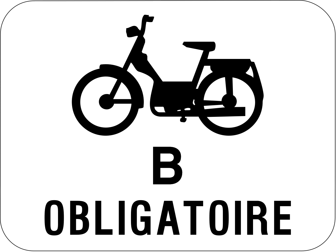 Verplicht voor bromfietsen klasse B.