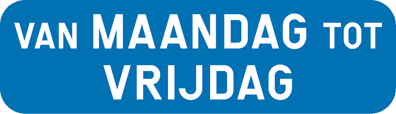 Op de aangegeven dagen.