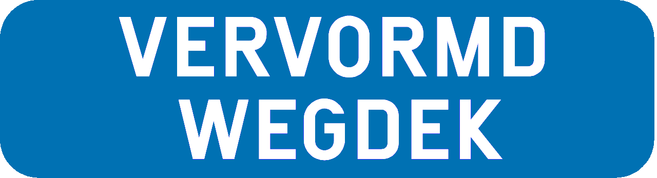 Beschadigd wegdek.