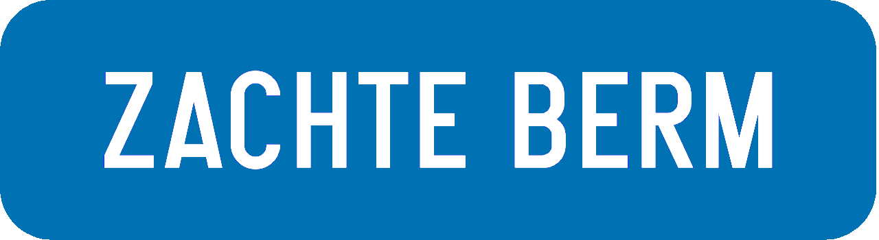 Zachte berm.