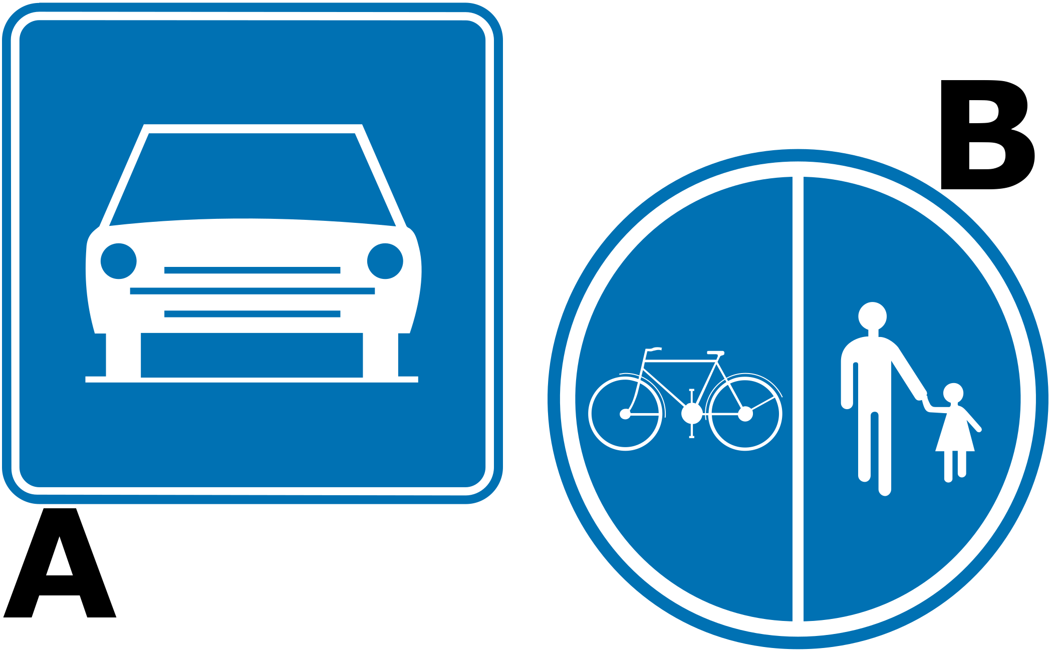 Which traffic sign is an information sign?