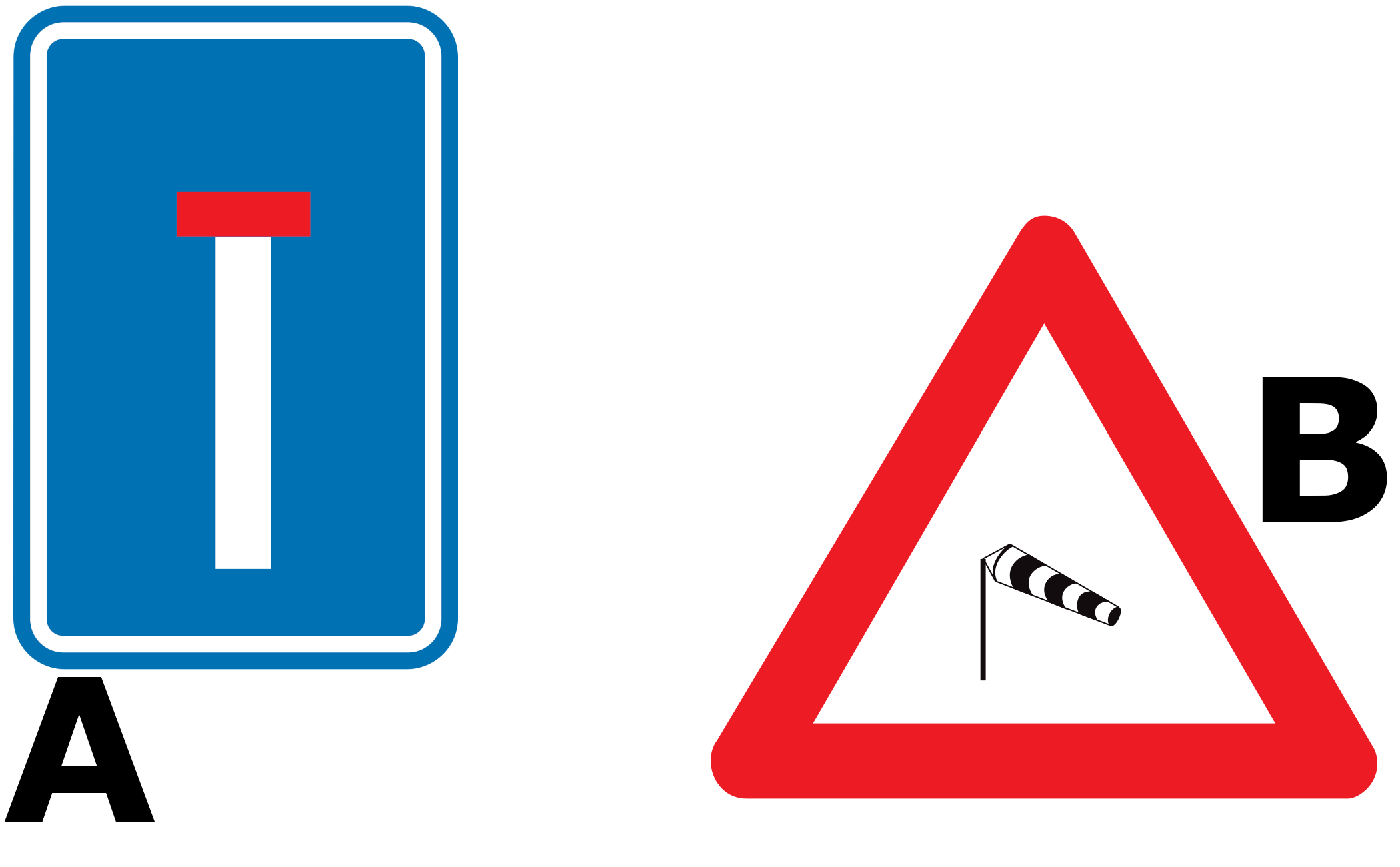 Which traffic sign is a warning sign?