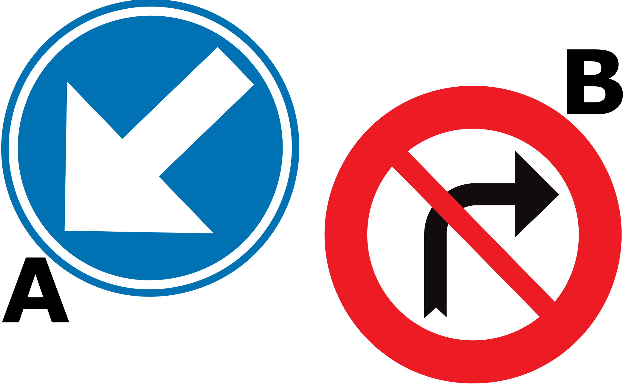 Which traffic sign is a prohibitory sign?