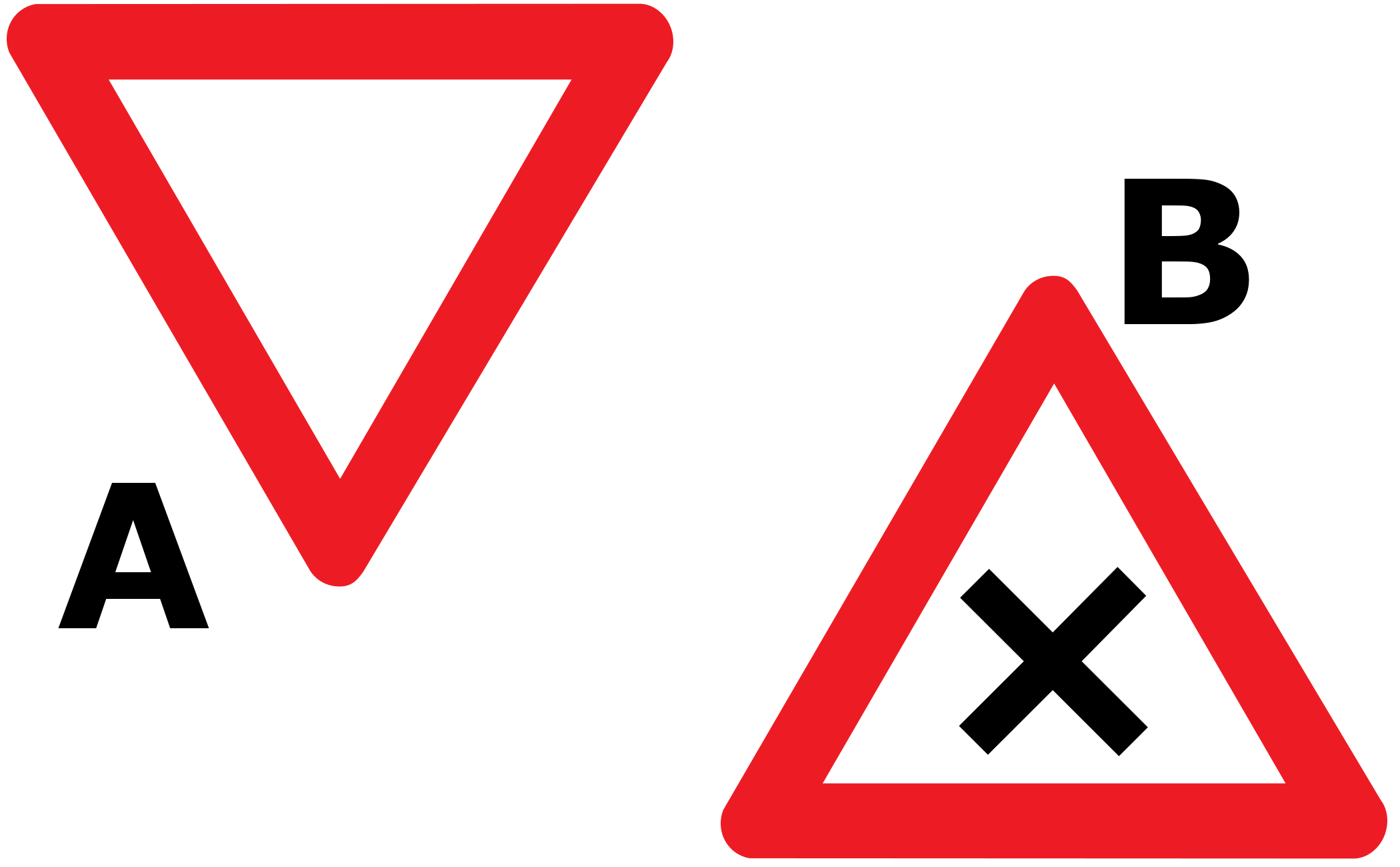 Which traffic sign means give way?