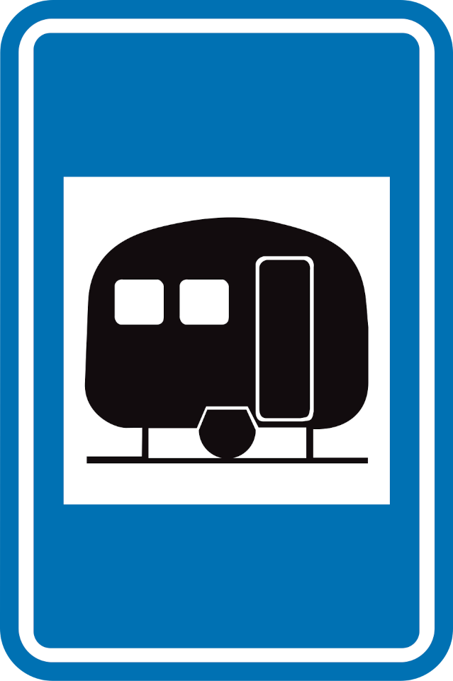 Aire pour caravanes.