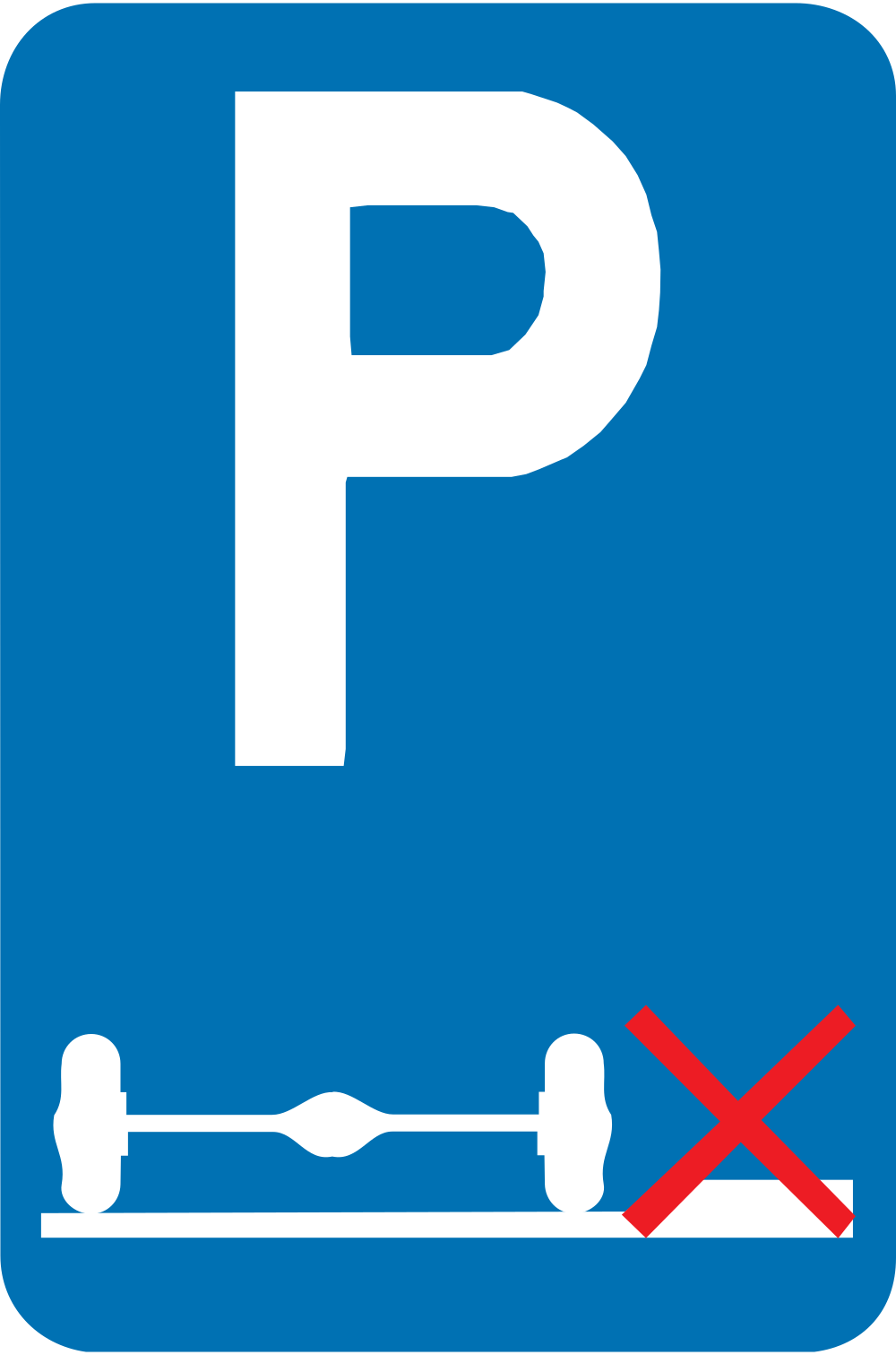 Stationnement autorisé uniquement sur la chaussée.