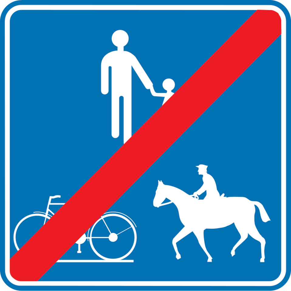 Fin de la route réservée.