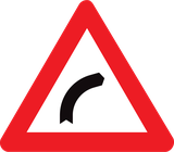 Curva à direita.