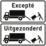Leveringsvoertuigen toegestaan.