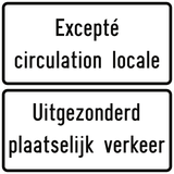 Plaatselijk verkeer toegestaan.