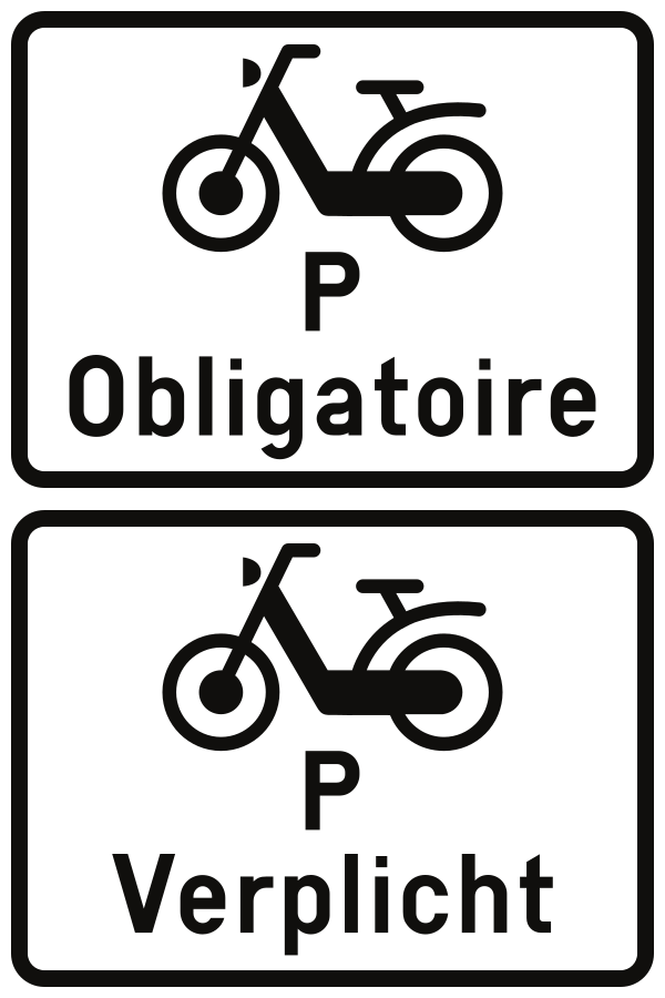 Obrigatório para ciclomotores classe P.