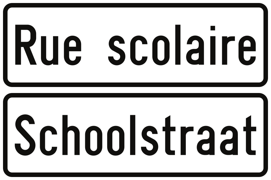 Rua escolar.