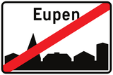 Einde van de bebouwde kom.