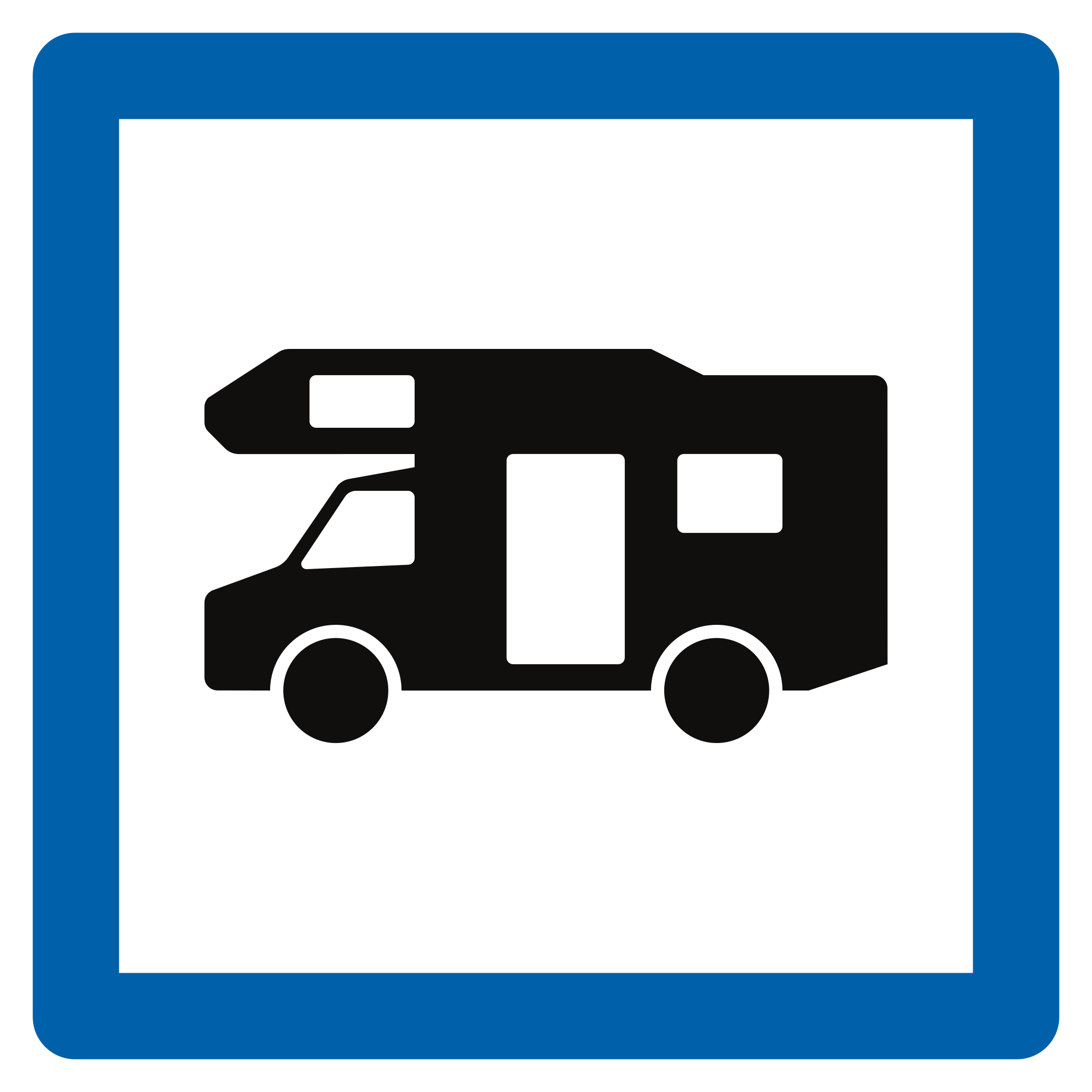 Motorlu karavan alanı.