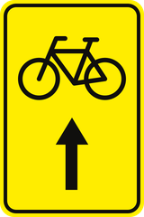 Omleiding voor fietsers.