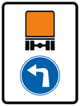 Verplichte route voor gevaarlijke goederen.