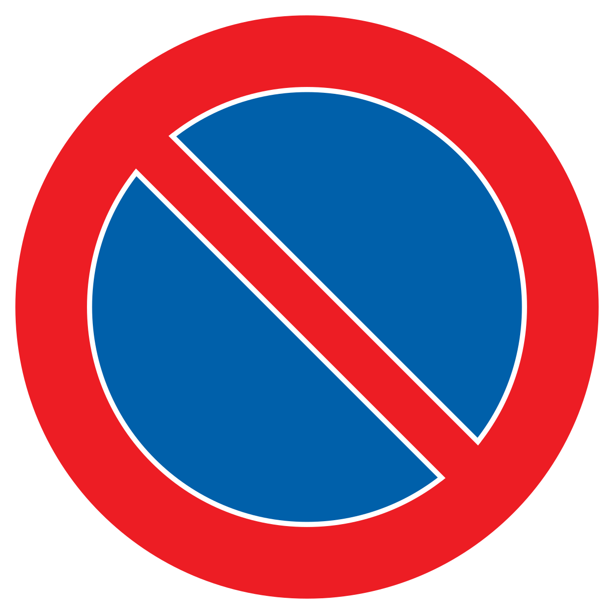 Parkeren verboden.