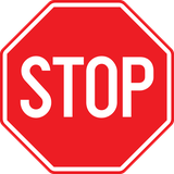 Stoppen en voorrang verlenen.