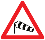 Waarschuwing voor sterke zijwind.