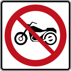 Motorcycles prohibited.