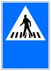 Oversteekplaats voor voetgangers.