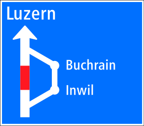 Omleiding voor voertuigen die niet mogen doorrijden.