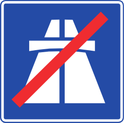 Einde van de autosnelweg.