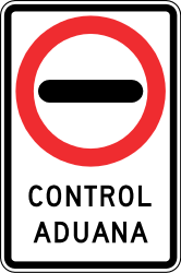 Inrijden verboden (controlepost).