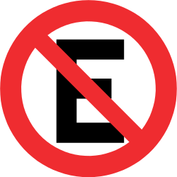 Parkeren verboden.