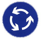 Sens obligatoire du rond-point.