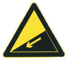 Attention à une descente raide.